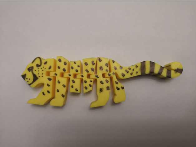 豹子 可动3D打印模型
