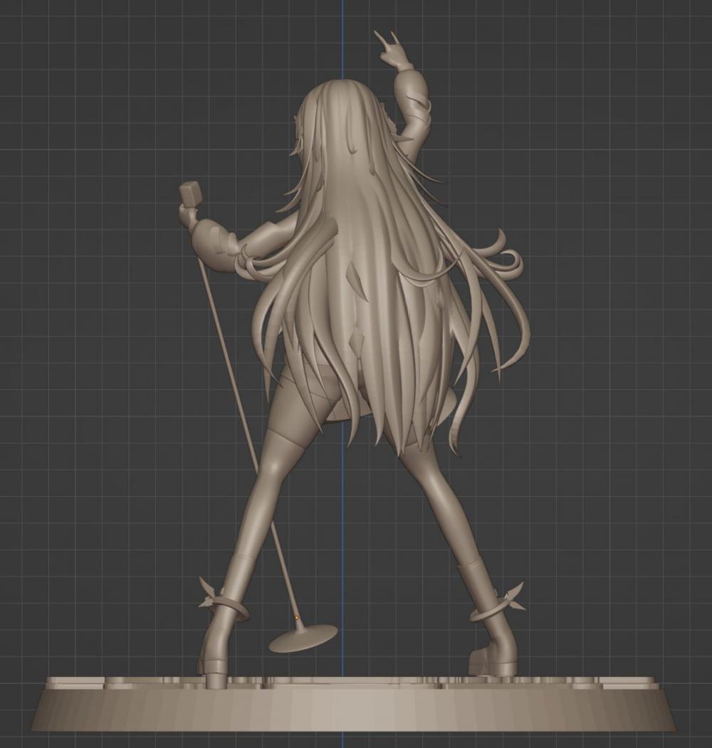 Zephyrianna  虚拟歌手主播3D打印模型