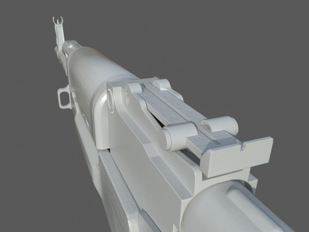 AKM突击步枪3D打印模型