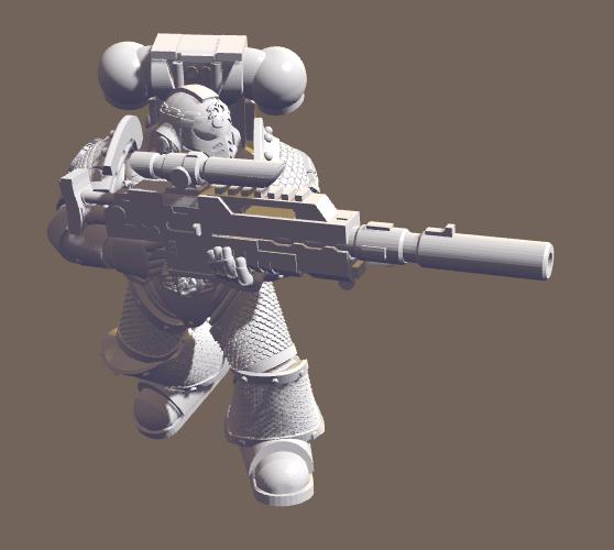 战锤40K 星际战士 阿尔法小队3D打印模型