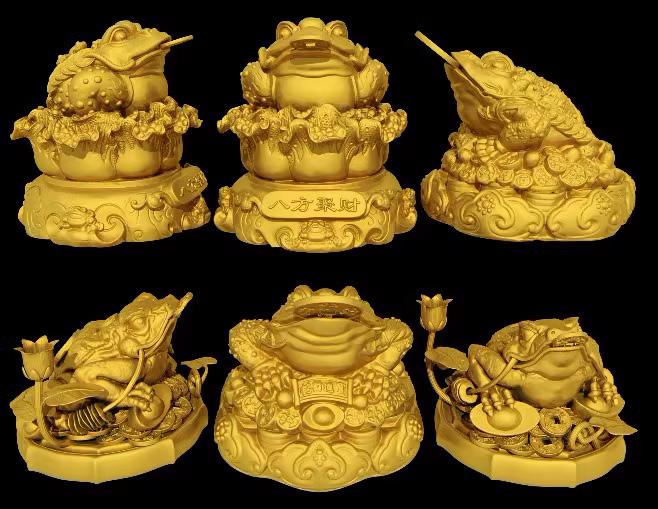 金蟾蜍-16款合集3D打印模型