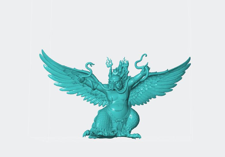 金翅大鹏鸟3D打印模型