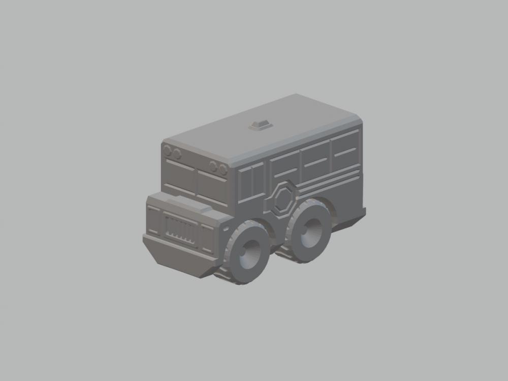 玩具校车3D打印模型