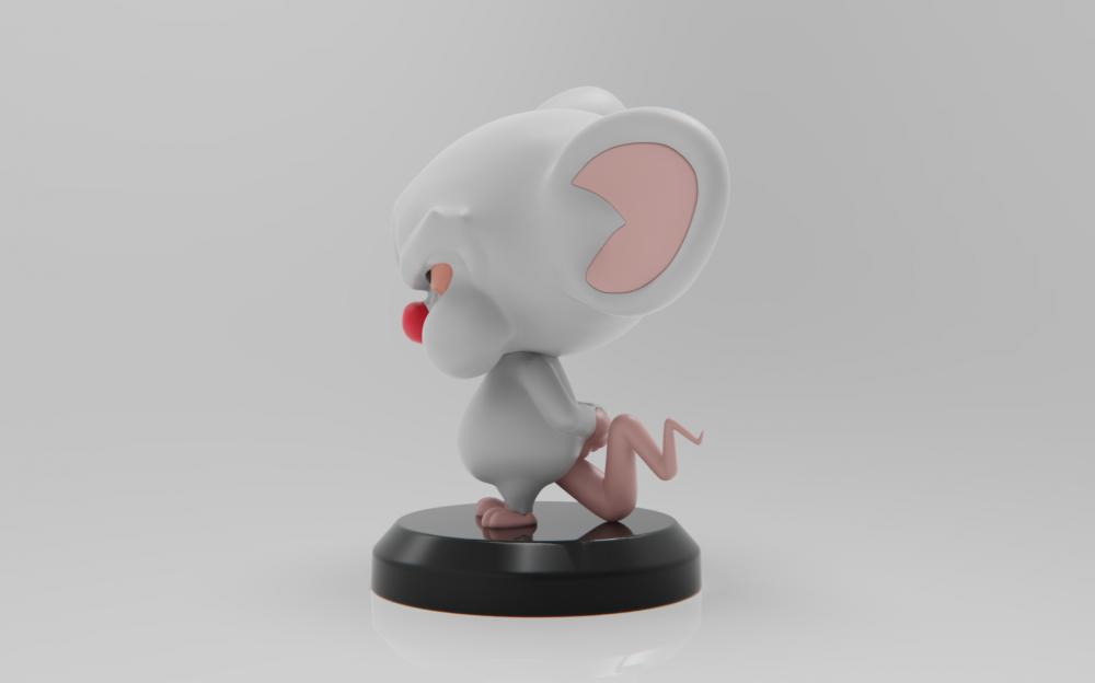 两只老鼠打天下BRAIN3D打印模型