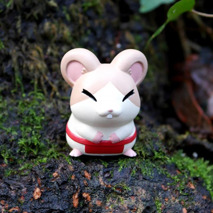 哈姆太郎 第二套 四只仓鼠3D打印模型