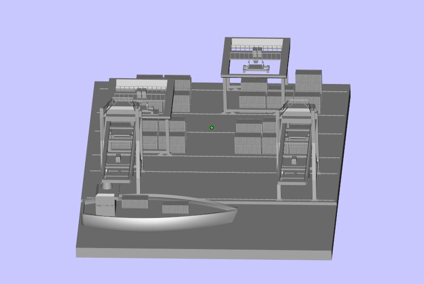 港口3D打印模型