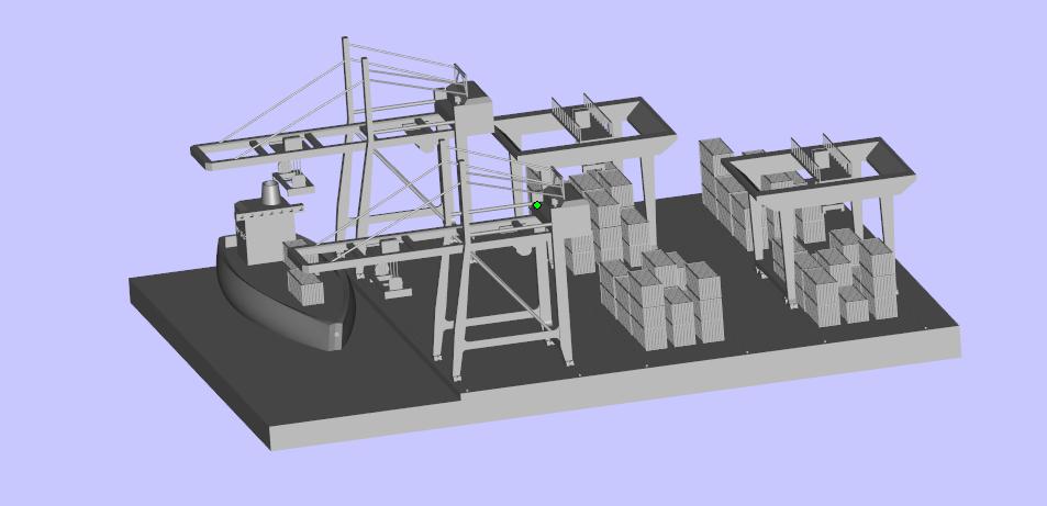 港口3D打印模型