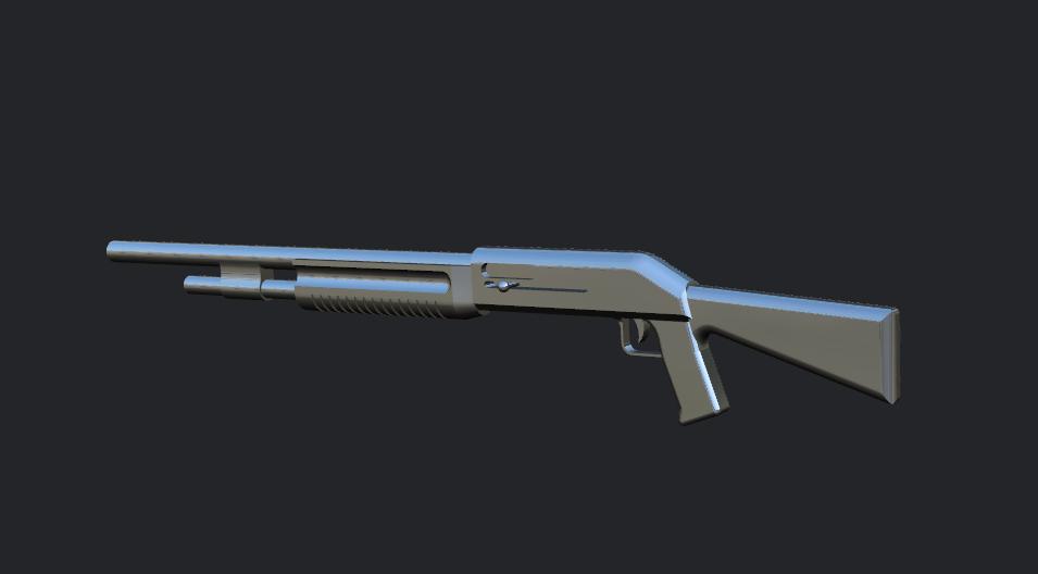 霰弹枪3D打印模型