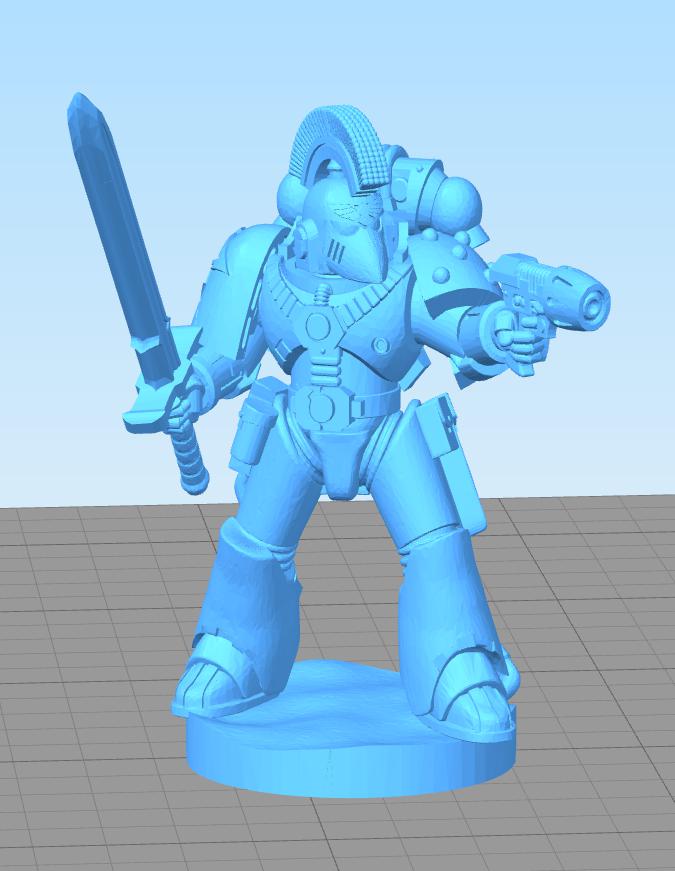 战锤40K MK6型星际战士小队3D打印模型