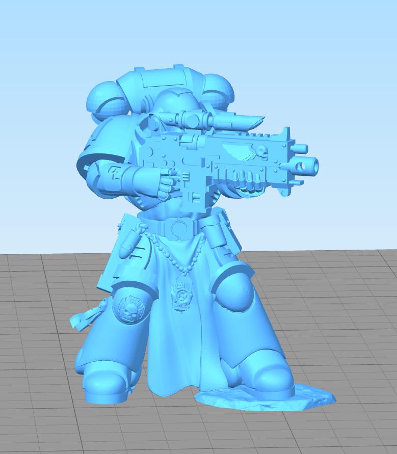 战锤40K 原铸星际战士肃卫老兵3D打印模型