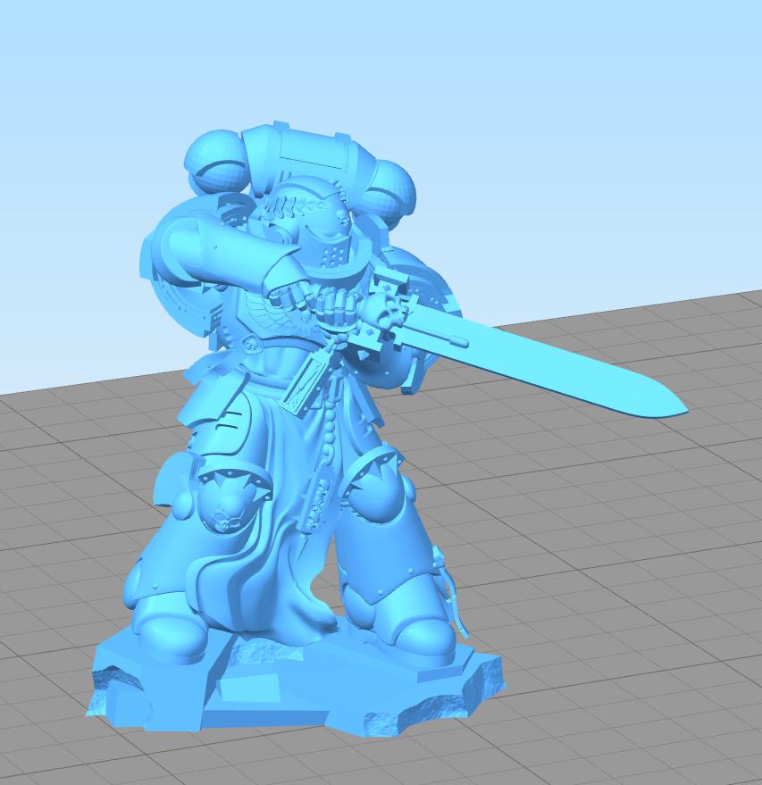 战锤40K 星际战士剑卫老兵3D打印模型