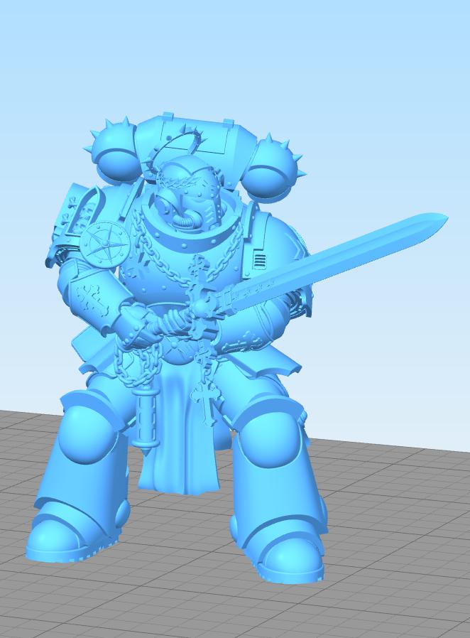 战锤40K 黑色圣堂剑之兄弟3D打印模型