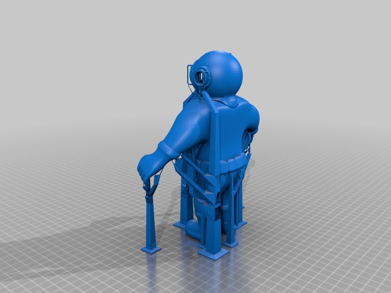 太空人模型3D打印模型