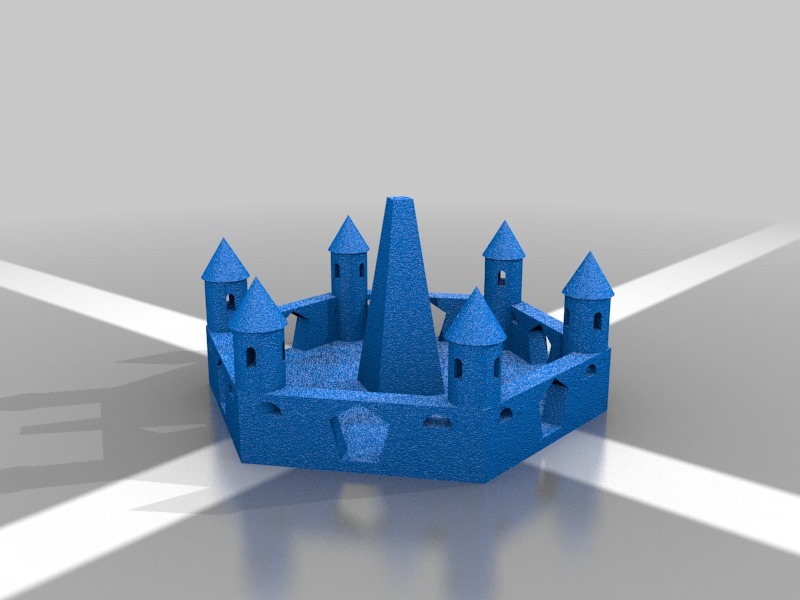 石头城堡3D打印模型
