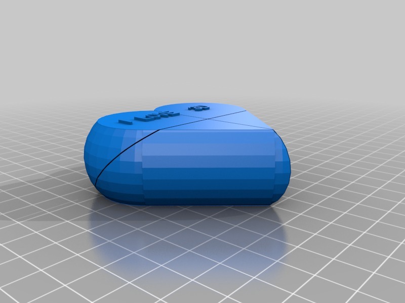 预装心形的盒子3D打印模型