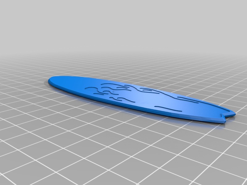 冲浪板3D打印模型