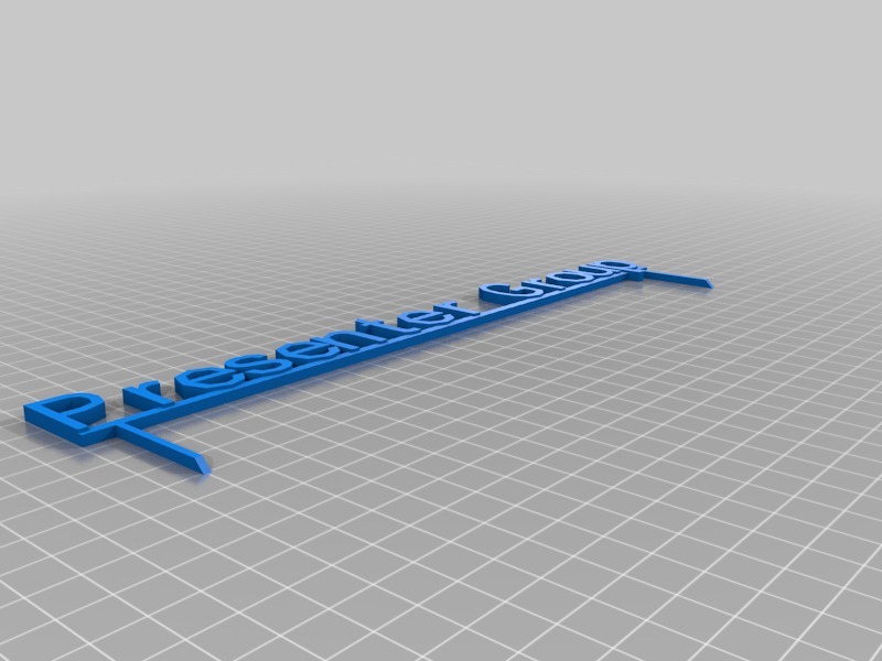 我自定义的标牌3D打印模型