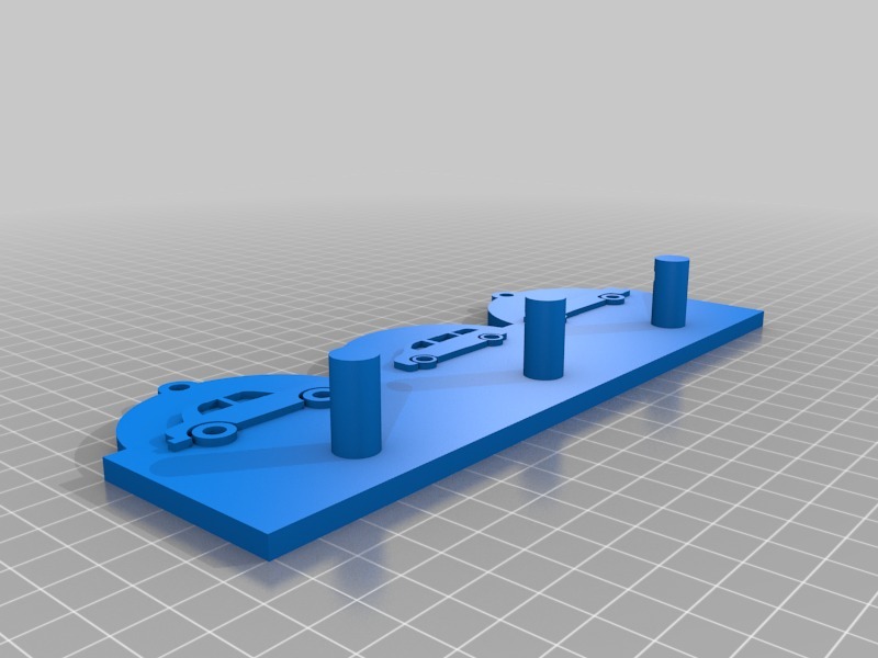 我定义的钥匙架3D打印模型