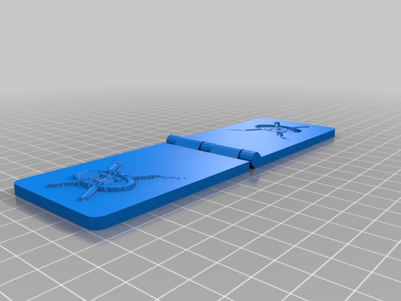 我的自定义压花邮票3D打印模型