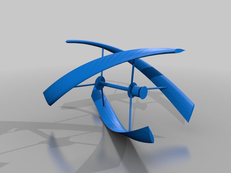 周VisionAir5垂直轴风力发电机3D打印模型