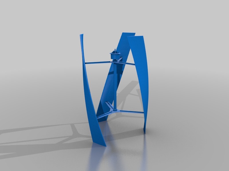 UGE-9M垂直轴风力发电机3D打印模型