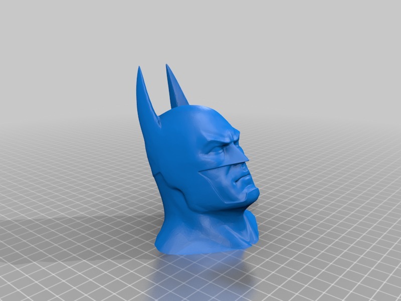 蝙蝠侠没有错误和平滑3D打印模型