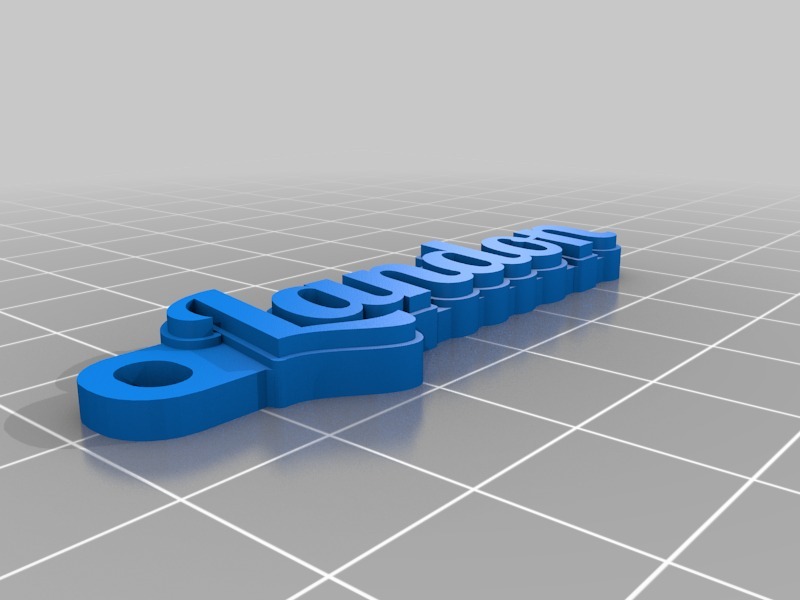 钥匙扣Landon3D打印模型