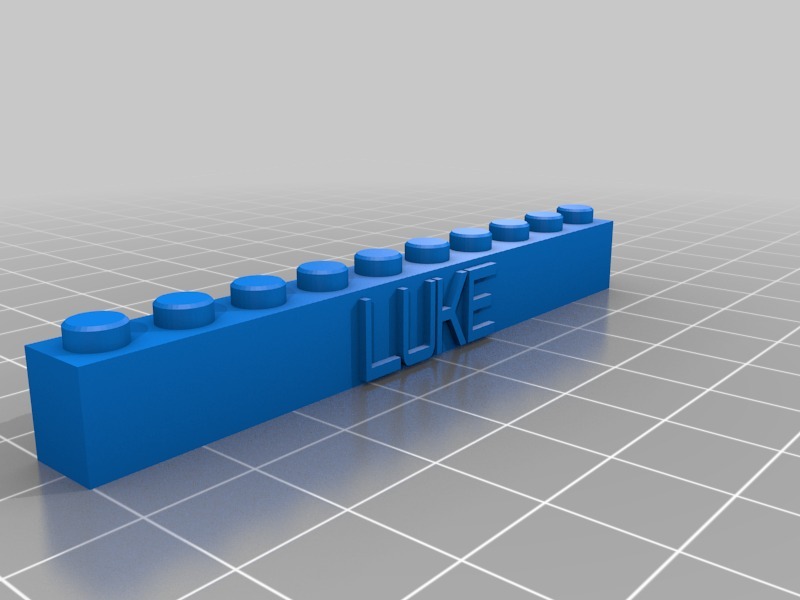 luke的乐高砖1*103D打印模型