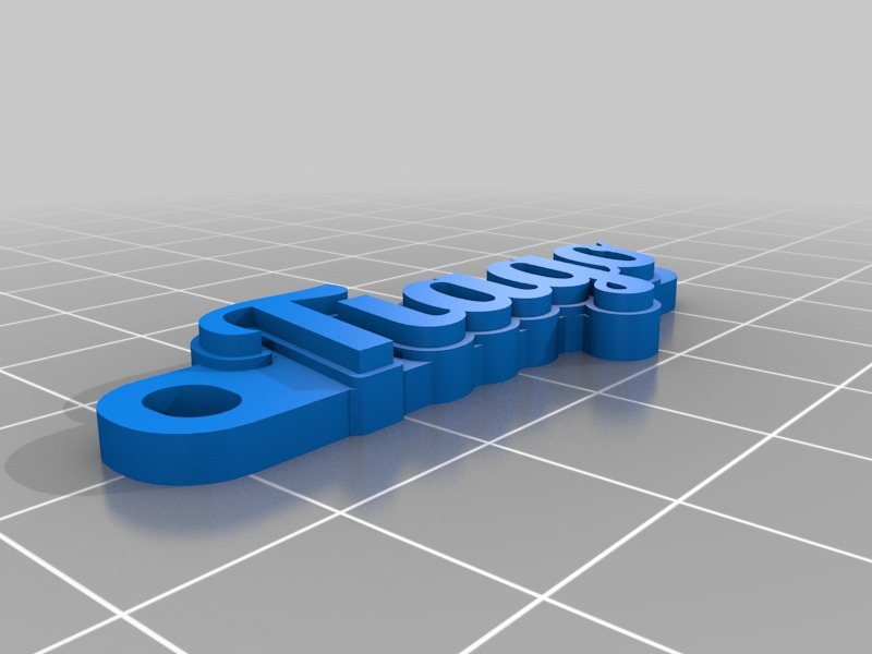 钥匙扣Tiago3D打印模型