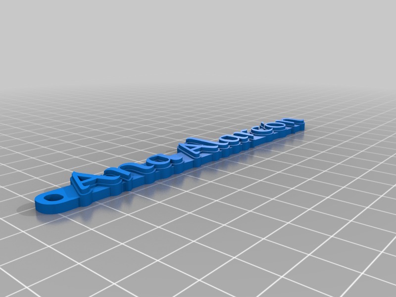 字母串3D打印模型