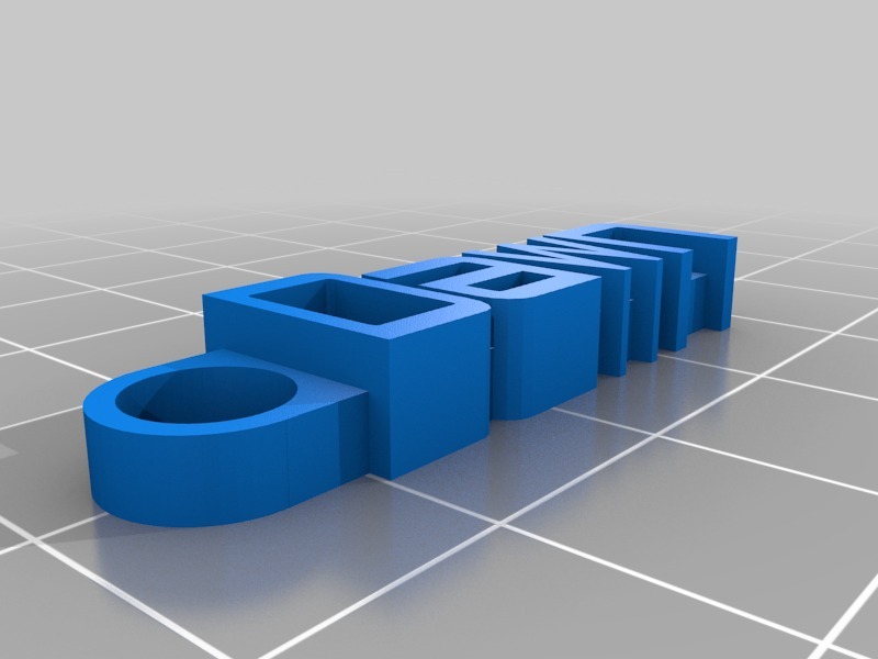 字母3D打印模型