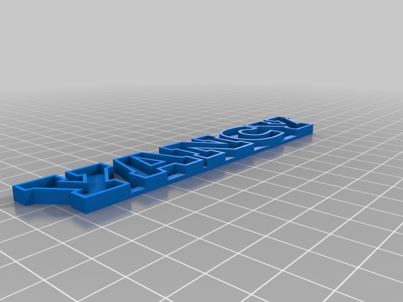 字母3D打印模型