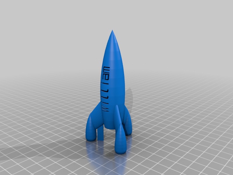小火箭3D打印模型