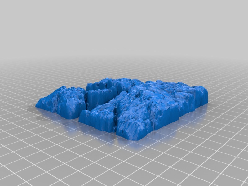 散落的石砖3D打印模型