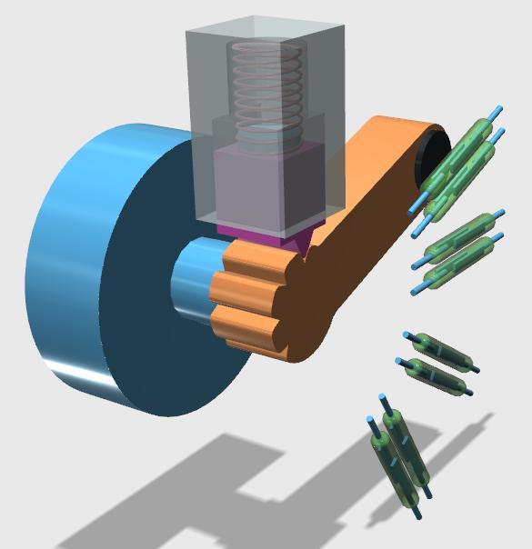 旋转开关与磁铁驱动磁簧开关的音频源3D打印模型