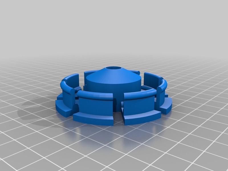 纤维卷轴轮毂3D打印模型