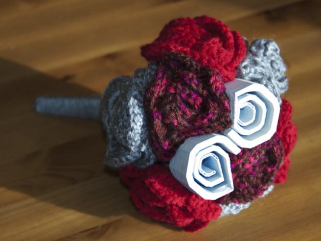 3D打印玫瑰-玫瑰也许只是情人节的仪式，可是亲手打印的玫瑰却是满满的爱
