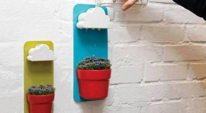 3D打印云朵花盆-会下雨的云，能自动浇水的花盆