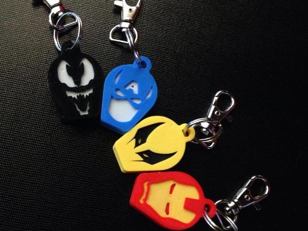 3D打印钥匙扣-让英雄守护你的钥匙