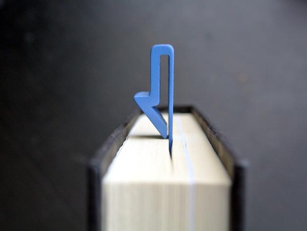 3D打印箭头书签-小小的箭头是阅读的记忆