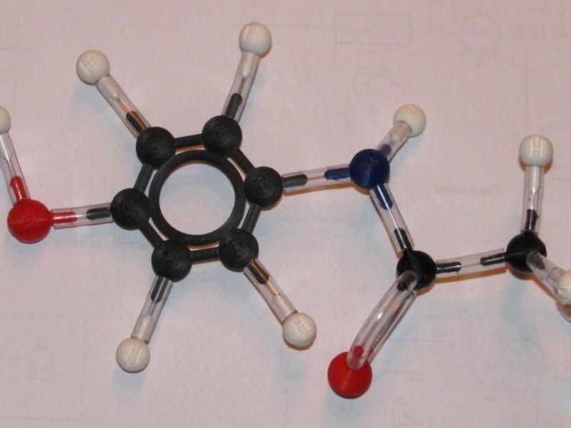 3D打印分子结构-3D打印化学教学系列