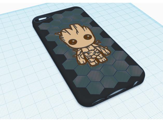 格鲁特宝宝 iPod 保护壳-打印一个格鲁特宝宝随身携带