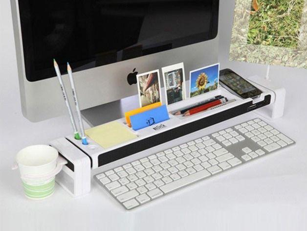 3D打印办公桌多功能收纳架-办公桌收纳神器
