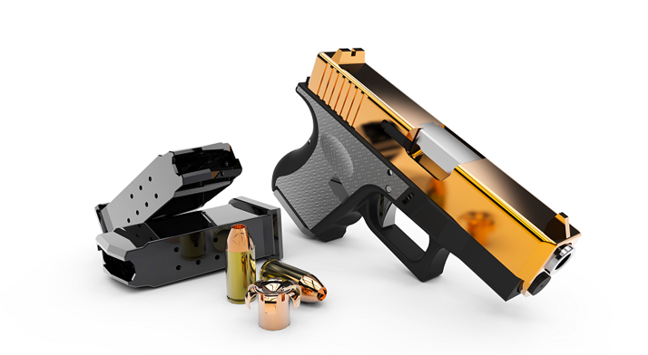 3D打印格洛克手枪模型-手枪界的AK47