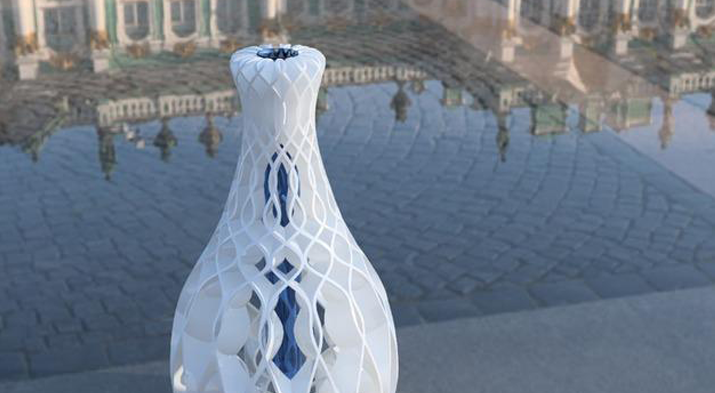 3D打印艺术花瓶-3D打印俞艺术的完美结合