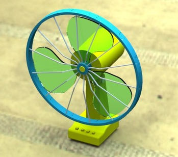 3D打印小风扇-清新一夏