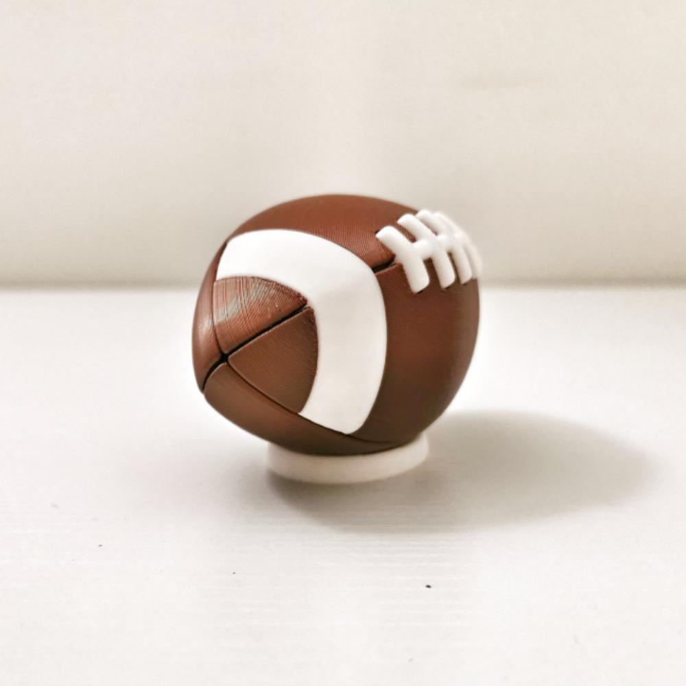 拼装橄榄球3D打印模型