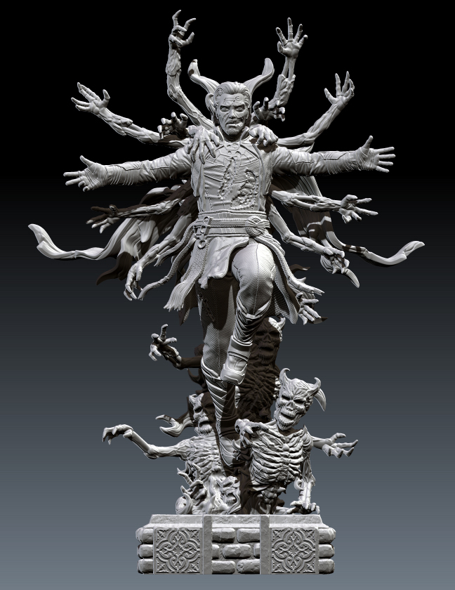 丧尸版奇异博士3D打印模型