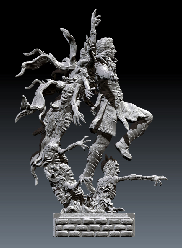 丧尸版奇异博士3D打印模型