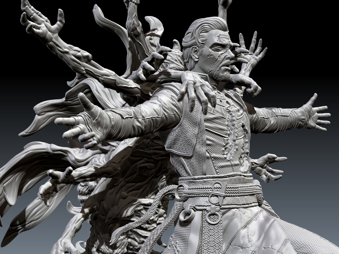 丧尸版奇异博士3D打印模型